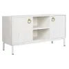 TV-kalusteet DKD Home Decor Kullattu Metalli Valkoinen Mangopuu 120 x 40 x 60 cm