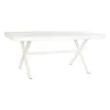 Valgomojo stalas DKD Home Decor Balta Metalinis Mango mediena 180 x 90 x 76 cm