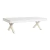 Centrālais galds DKD Home Decor 140 x 70 x 42 cm Metāls Mango koks