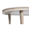 Обеденный стол DKD Home Decor Белый Позолоченный Латунь Древесина манго 180 x 90 x 76 cm