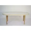 Обеденный стол DKD Home Decor Белый Позолоченный Латунь Древесина манго 180 x 90 x 76 cm