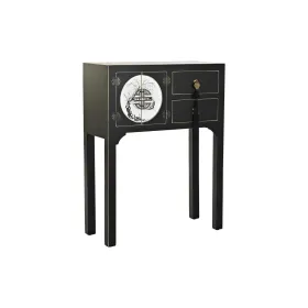 Hallipöytä DKD Home Decor Valkoinen Musta Kullattu 63 x 28 x 83 cm