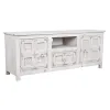 Televizoriaus baldai DKD Home Decor Balta Medžio Mango mediena 151 x 40 x 60 cm