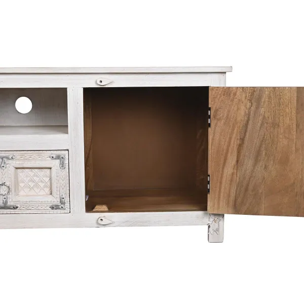 TV-kalusteet DKD Home Decor Valkoinen Puu Mangopuu 151 x 40 x 60 cm