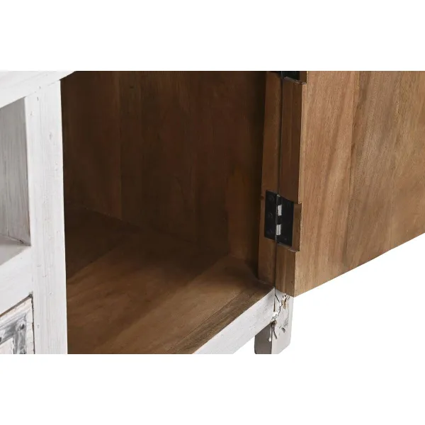 TV mēbeles DKD Home Decor Balts Koks Mango koks 151 x 40 x 60 cm
