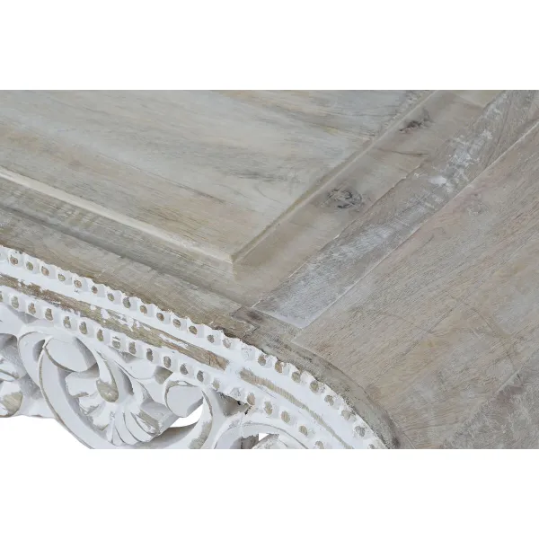 Mazs galdiņš DKD Home Decor Balts Mango koks 89 x 63,5 x 25,4 cm
