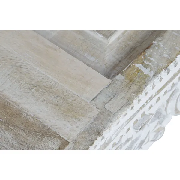 Mazs galdiņš DKD Home Decor Balts Mango koks 89 x 63,5 x 25,4 cm