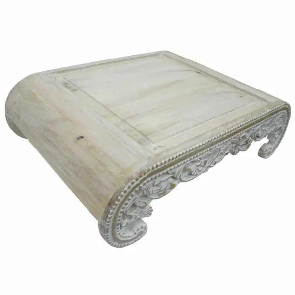 Sivupöytä DKD Home Decor Valkoinen Mangopuu 89 x 63,5 x 25,4 cm