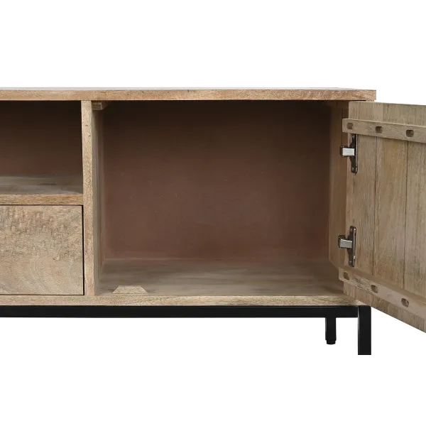 TV mēbeles DKD Home Decor Metāls Mango koks (140 x 40 x 50 cm)