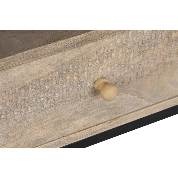 TV mēbeles DKD Home Decor Metāls Mango koks (140 x 40 x 50 cm)