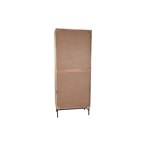 Дисплей-стенд DKD Home Decor 80 x 40 x 197 cm Стеклянный Алюминий древесина акации