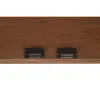 Дисплей-стенд DKD Home Decor 80 x 40 x 197 cm Стеклянный Алюминий древесина акации