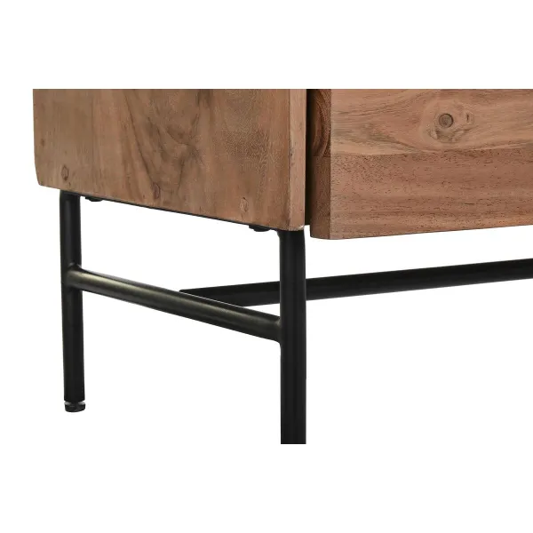 Дисплей-стенд DKD Home Decor 80 x 40 x 197 cm Стеклянный Алюминий древесина акации