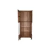 Дисплей-стенд DKD Home Decor 80 x 40 x 197 cm Стеклянный Алюминий древесина акации
