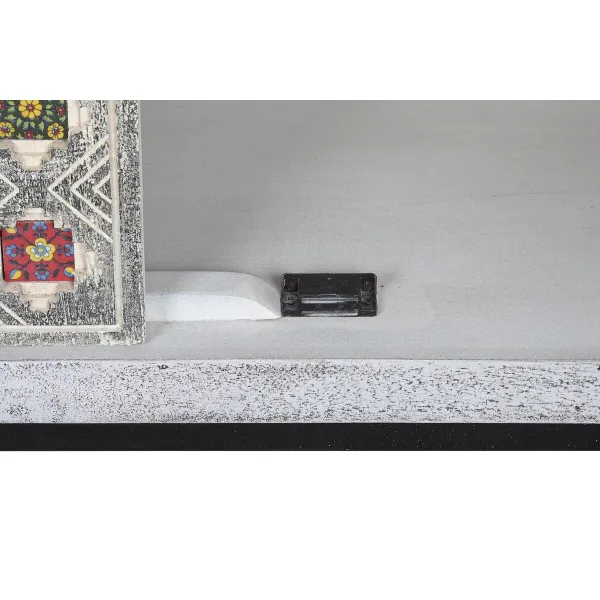 Skapītis DKD Home Decor Pelēks Balts Mango koks (90 x 38 x 150 cm)