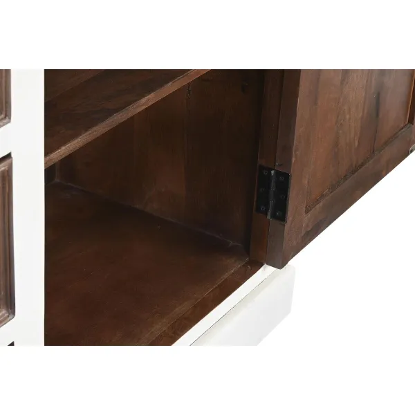 Устройство DKD Home Decor Белый Темно-коричневый Древесина манго 180 x 46 x 83 cm