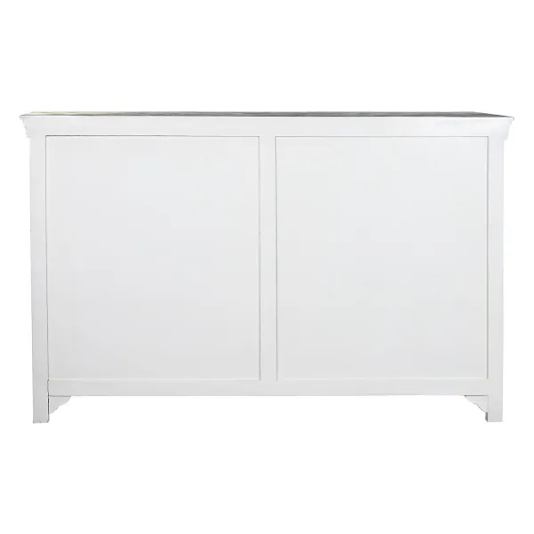Sideboard DKD Home Decor White Grey Dark brown Crystal Mango wood 165 x 45,7 x 105,4 cm