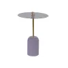 Вспомогательный стол DKD Home Decor Кожа Железо лаковый (40 x 40 x 56 cm)