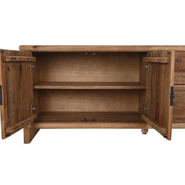 Televizoriaus baldai DKD Home Decor Natūralus 156 x 44 x 65 cm
