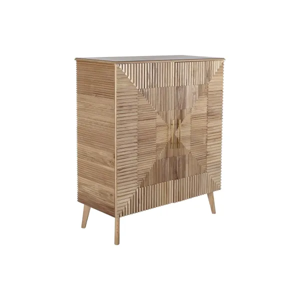 Sivupöytä DKD Home Decor Kullattu Vaaleanruskea Paolownia wood Puu MDF 100 x 44 x 118 cm