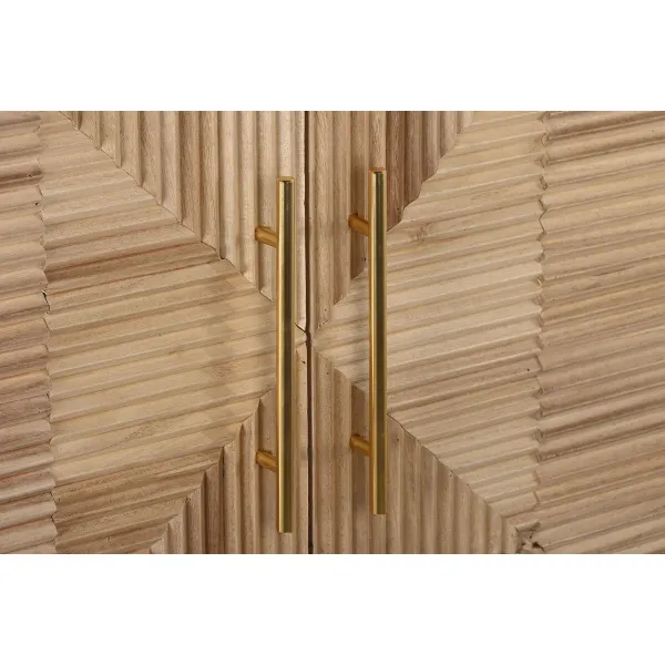 Sideboard DKD Home Decor Golden Light brown Paolownia wood MDF Wood 100 x 44 x 118 cm