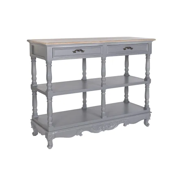 Sideboard DKD Home Decor Grey Natural Paolownia wood MDF Wood 117 x 39 x 89 cm