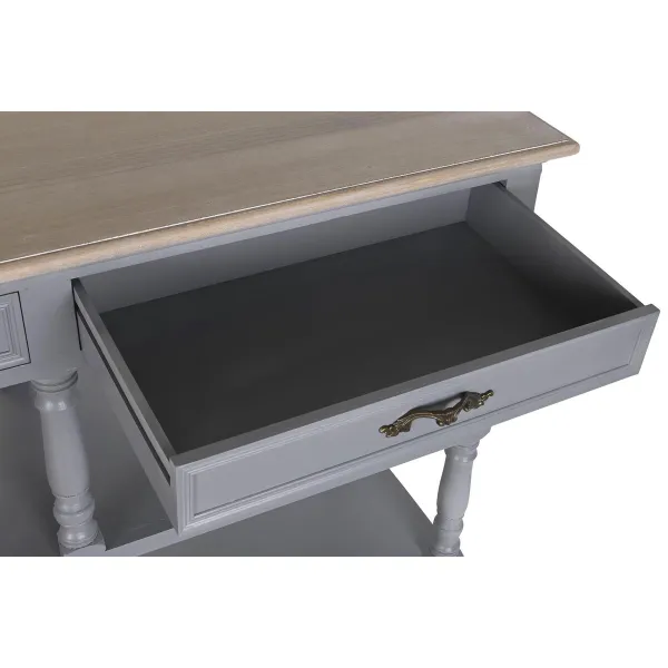 Sideboard DKD Home Decor Grey Natural Paolownia wood MDF Wood 117 x 39 x 89 cm