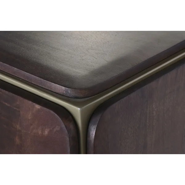 Bufete DKD Home Decor Brūns Tērauds Mango koks 160 x 40 x 81 cm