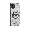 Karl Lagerfeld NFT Glitter Choupette Patch - Case for iPhone 11 (Silver)