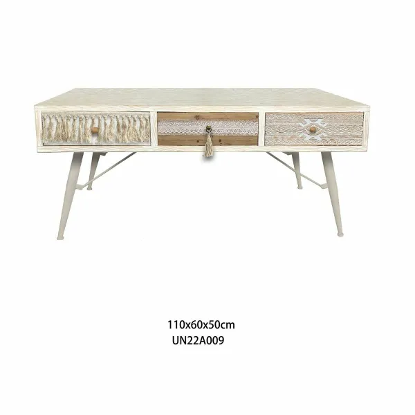 Centrinis stalas DKD Home Decor Eglė Medvilnė (110 x 60 x 50 cm)