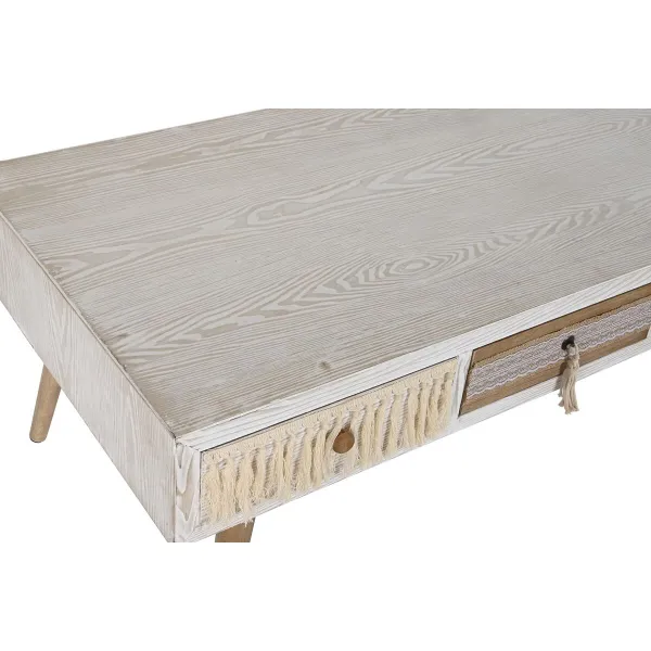 Centrinis stalas DKD Home Decor Eglė Medvilnė (110 x 60 x 50 cm)