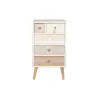Тумба с ящиками DKD Home Decor Ель Натуральный Хлопок Белый (48 x 35 x 89 cm)