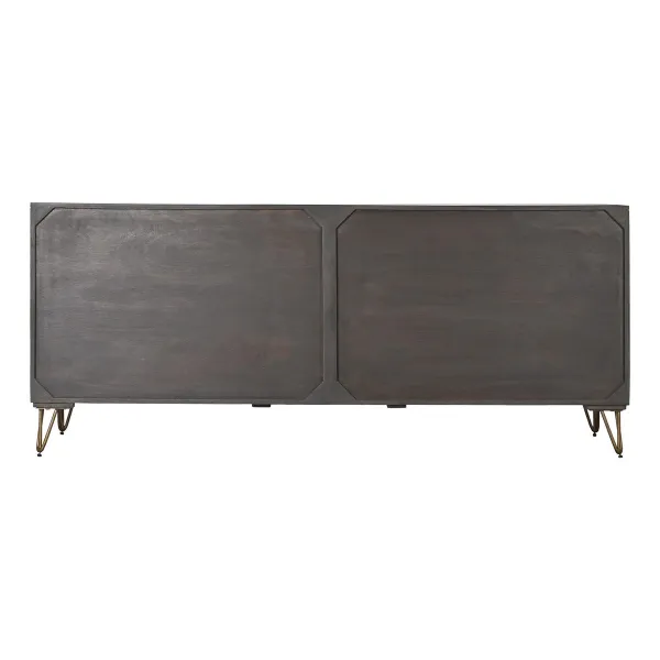 Sideboard DKD Home Decor Brown Metal Mango wood 177 x 45 x 77 cm