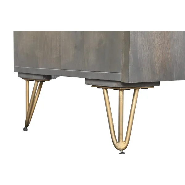 Sideboard DKD Home Decor Brown Metal Mango wood 177 x 45 x 77 cm