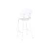 Taburetė DKD Home Decor Juoda Metalinis Balta polipropileno (52,5 x 49 x 104 cm)