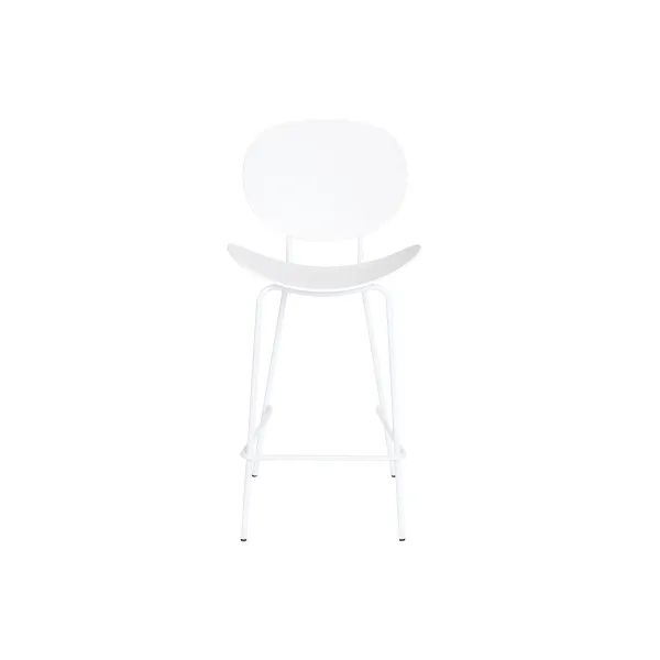 Stool DKD Home Decor Black Metal White polypropylene (52,5 x 49 x 104 cm)