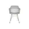 ēdamistabas krēsls DKD Home Decor Gaiši pelēks 57 x 57 x 80,5 cm