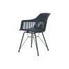 ēdamistabas krēsls DKD Home Decor Zils Tumši Zils 57 x 57 x 80,5 cm