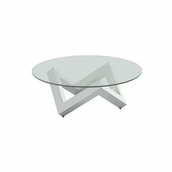 Кофейный столик DKD Home Decor Сталь Каленое стекло 90 x 90 x 45 cm