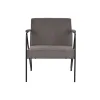 Fotelis DKD Home Decor Pilka Metalinis Poliesteris (64 x 69,5 x 76 cm)