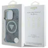 Guess IML Metal Glitter 4G Circle Triangle MagSafe - Case for iPhone 16 Pro Max (blue)