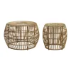 Набор из двух столиков DKD Home Decor Светло-коричневый 70 x 70 x 50 cm
