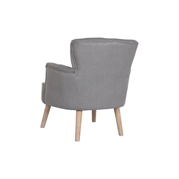 Fotelis DKD Home Decor Eglė Poliesteris Tamsiai pilka (66 x 70 x 88 cm)