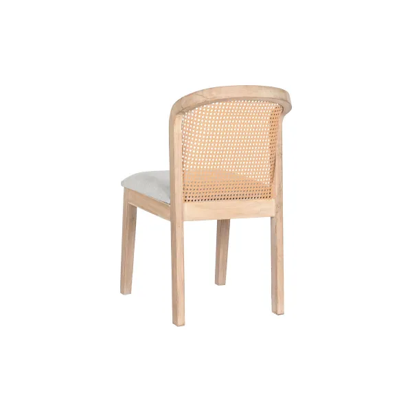 Valgomojo kėdė DKD Home Decor Eglė Poliesteris Šviesiai pilka (46 x 61 x 86 cm)