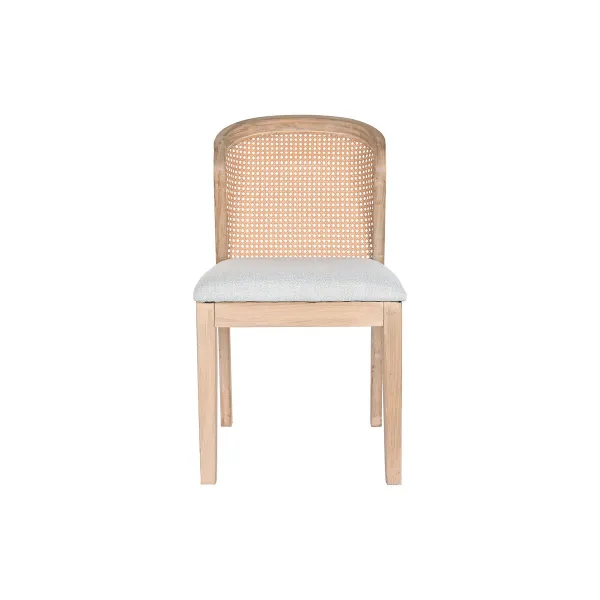 Valgomojo kėdė DKD Home Decor Eglė Poliesteris Šviesiai pilka (46 x 61 x 86 cm)