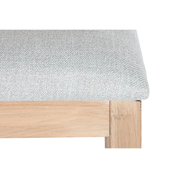 Valgomojo kėdė DKD Home Decor Eglė Poliesteris Šviesiai pilka (46 x 61 x 86 cm)