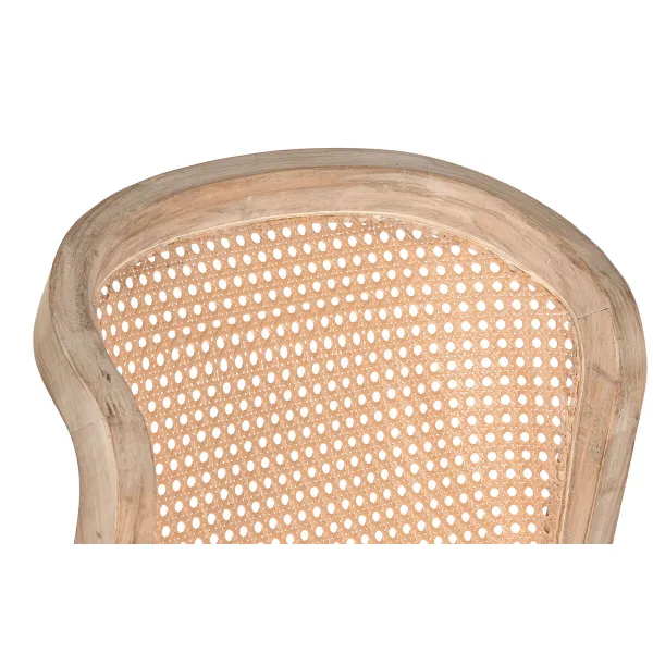 Valgomojo kėdė DKD Home Decor Eglė Poliesteris Šviesiai pilka (46 x 61 x 86 cm)