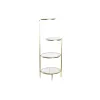 Полки DKD Home Decor 32,5 x 30 x 86 cm Стеклянный Позолоченный Металл