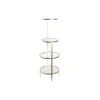 Полки DKD Home Decor 32,5 x 30 x 86 cm Стеклянный Позолоченный Металл