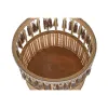 stādītāju komplekts DKD Home Decor 35 x 35 x 68 cm 31 x 31 x 68 cm Dabisks Melns Metāls Brūns Bambuss 32 x 32 x 68 cm